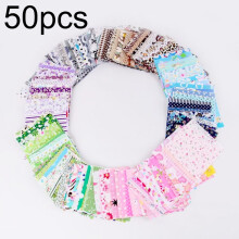 Tissu de coton pour patchwork et courtepointe, 50 pièces