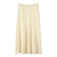 Women's Thick Knitted A-Line Skirt High Waist Elastic