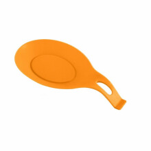 Flexible Almond-Shaped Silicone Spoon Rest – Heat & Dishwasher Safe, Colorful, Multipurpose, Compatible with BBQ Brush