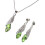Ensemble de bijoux asymétriques collier et boucles d'oreilles en alliage 1