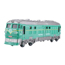 HO scale alloy locomotive pull-back model train with sound