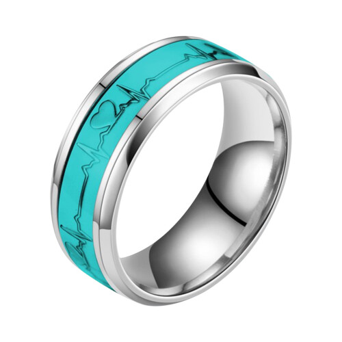 Stainless Steel Couple Ring Home Decor Item