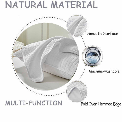 Flannel Pillowcases Quilted Envelope Closure 2 Pack 2