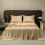 Queen Satin Sheet Set Beige 4-Piece Deep Pocket 1