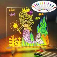 LED acryl whiteboard met verlichting voor schrijven en tekenen
