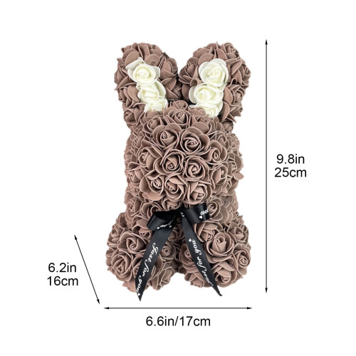 Romantic Plush Bunny Cuddle Toy for Valentine's Day 2