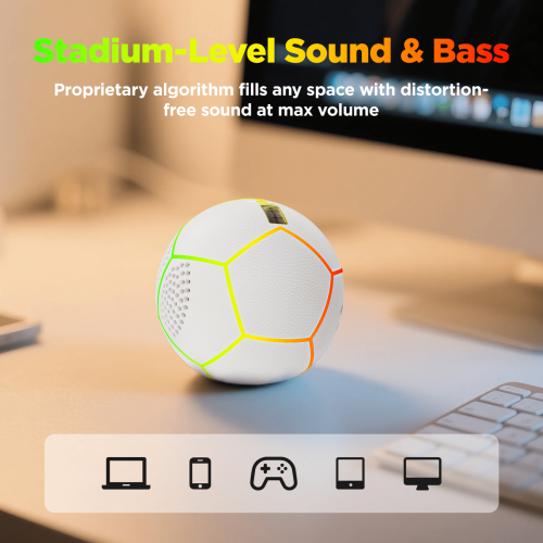 Soccer Bluetooth Speaker Waterproof Portable Outdoor 2