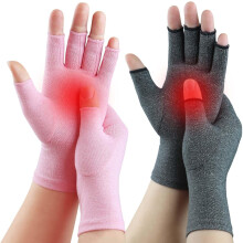 Fingerless Compression Gloves for Women and Men 2 Pairs