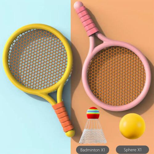 Kinderbadmintonset met shuttlecock en bal