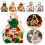 Pekkaxy Christmas Canvas Wrapping Bag Reusable Fabric Gift 6