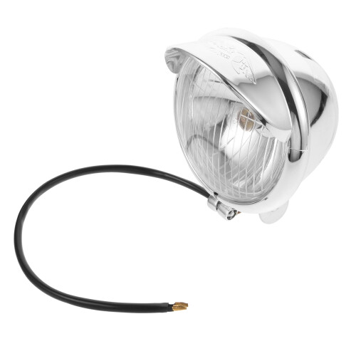 Retro Motorcycle Fog Light ABS Silver 2 Pieces