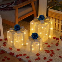 Valentine's Day light-up foldable gift box set 3 pieces
