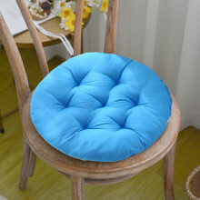 Round chair cushion soft thickened 16x16 inch blue