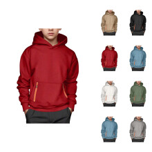 Sweat-shirt à capuche pour garçon, pull décontracté avec poche avant