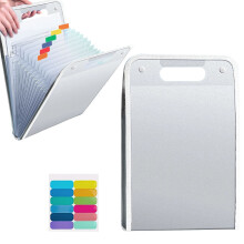 Portable 13-Compartment School Supply Bag Thick Translucent