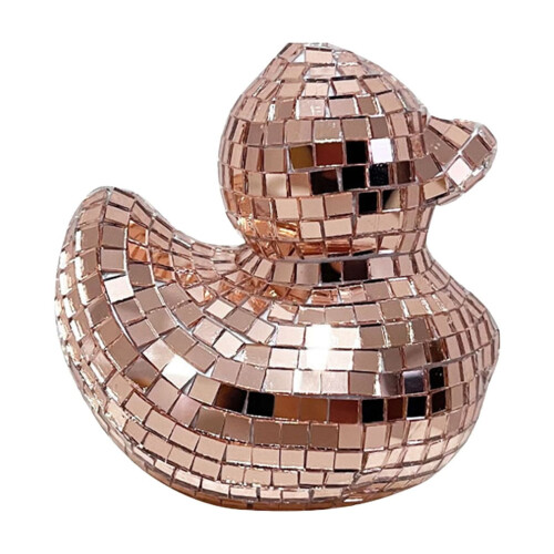 Disco Duck Ornament Reflective Glass 100 pcs