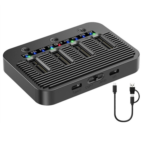 4 Bay M.2 SSD Docking Station USB Type‑C 10Gbps NVMe  NGFF Dual Protocol for PC Laptop Expansion