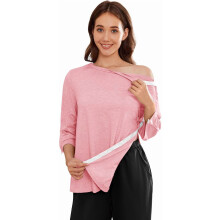 Aangepaste shirts voor vrouwen na schouderoperatie met 3/4 mouwen