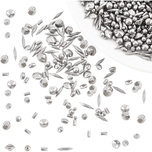 Rustfrit stål polerede perler tumbling media pins 1lb