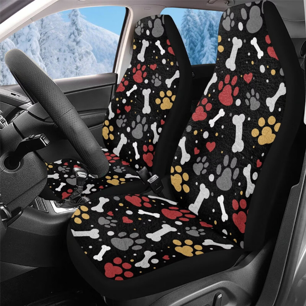 Car Seat Covers Front Seats Universal Pet-Friendly 2Pcs Coral 974856125098