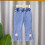 Baby Mädchen Jeans aus Denim mit elastischem Bund, 12-18 Monate 2