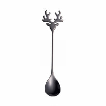 Creative Elk Christmas Spoon, 304 Stainless Steel Dessert/Coffee Spoon with Gift Box – Compatible with Holiday Baking