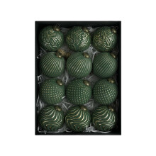 Set di 12 palline di Natale antiche