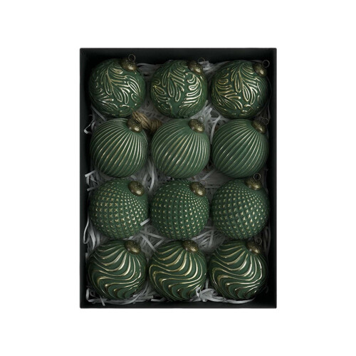 Set di 12 palline di Natale antiche