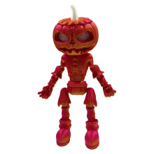 Halloween Pumpkin Reaper Action Figure with Flexible Joints