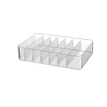 Caja organizadora de cables con tapa y compartimentos de 27,2 pulgadas.