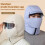 Winter winddichte bivakmuts met opening voor bril, unisex 7