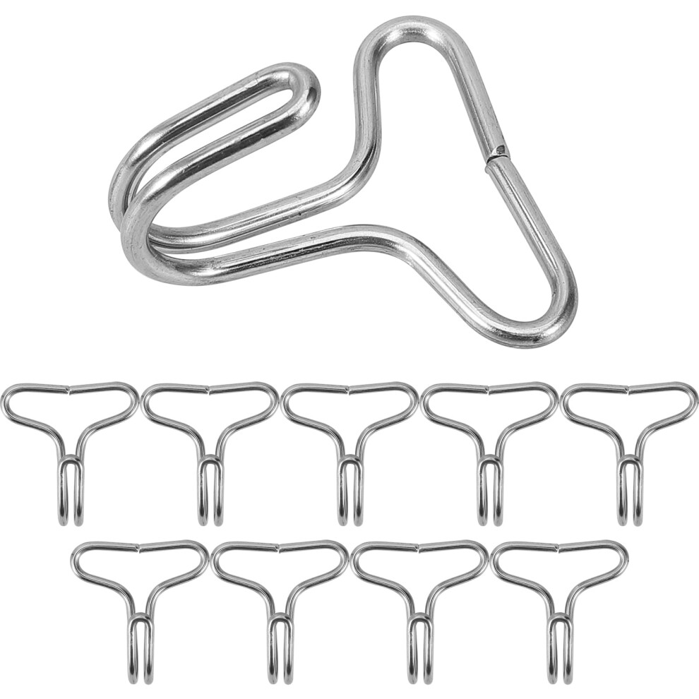 Car Seat Cover Hooks Iron Durable S-Shaped 50 Pcs Silver 913466153589