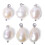 Freshwater Pearl Charms Irregular Pendant Beads 6 pcs 1