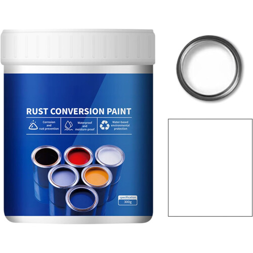 Rust Converter Paint Water-Based White for Metal