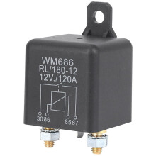 12V DC Relais-Batterietrennschalter 120A Hochleistungs-Schwarz
