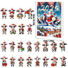 Calendrier de l'Avent Panda en acrylique 2025
