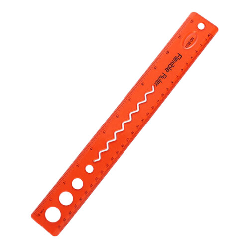 Flexible Rubber Ruler 30 cm Bendable Soft Straight Edge