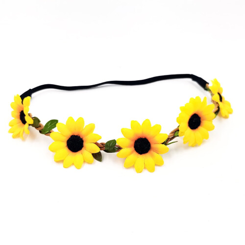 Elastisches Haarband mit Blumenmuster für besondere Anlässe