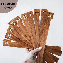 Houten platenverdelers - Organizer voor vinylalbums met 26 letters