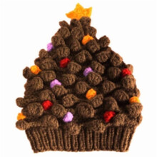 Bonnet tricoté sapin de Noël unisexe chaud pour l'hiver