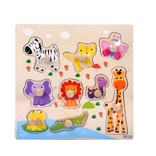 Wooden Peg Puzzle with Sound Effects for Toddlers 2-5 Years