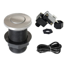 Garbage Disposal Air Kit Metal On/Off Button Accessory