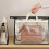 Sac à main transparent avec fermeture éclair et crochet de suspension 3