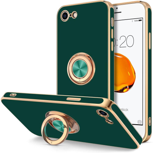 iPhone SE2022/2020 7 8 magnetiskt ringfodral midnatt