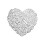 Rose Gold Heart Placemat 14.96 in 4 pcs 1