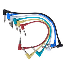 Gitarren-Patchkabel, 6,35 mm auf 6,35 mm, 30,5 cm, 6er-Pack