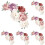 3D Peony Wall Stickers PVC Waterproof 6-Pack 1