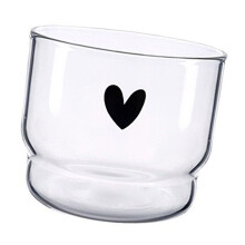 Tasses en verre borosilicate, compatibles micro-ondes, 177 ml (6 oz).