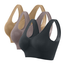 Nahtloser Sport-BH für Damen, ultradünn, ohne Bügel, atmungsaktiv