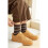Ankle Socks Thermal Coral Fleece Stripe One Size 7